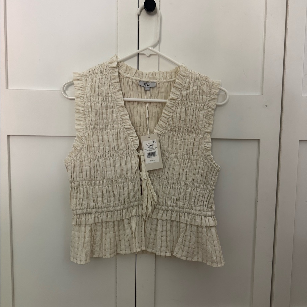 Rails Cream Sleeveless Top